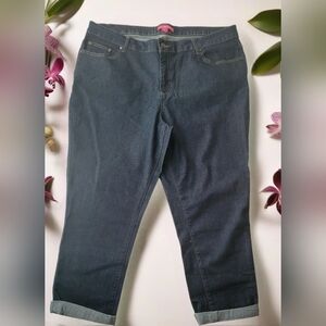 Women Within Plus size Capri Denim